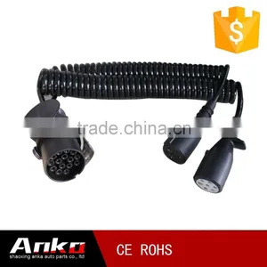 Heavy Duty Trailer Electrical Cable Suzie Coil With Molded Plug thumbnail-1