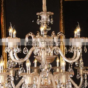 Cognac Glass Plate Arabic Style Candle Chandelier thumbnail-2