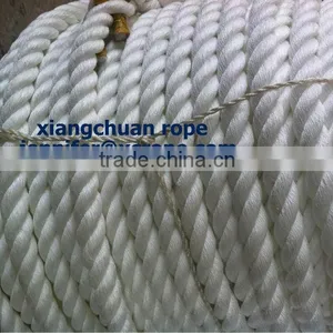 3 Strands 32mm 220M White Polyamide Yarn Rope/mooring Rope/ pp Fiber /polyester Rope Dia6mm-135mm thumbnail-1
