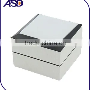 White Cheap Cardboard Clamshell Watch Box for Gift Case thumbnail-1