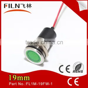 19mm Mounting Hole 12v Metal LED Lift Indicator Lamp With Cable Leading thumbnail-1