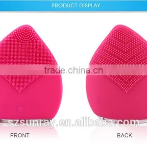 Wholesale Beauty Massage Deep Pore Clean Roller Facial Massage Cream Silicone Facial Cleansing Brush thumbnail-2