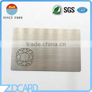 Metal / Silver Color Brushed Metal Business Cards thumbnail-6