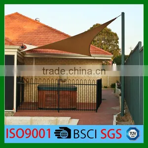 100% New Material HDPE Beige Sun Shade Sail Made in China thumbnail-6