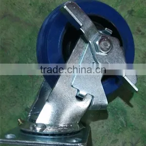 Heavy Duty Industrial Iron Core Rubber Swivel Caster Wheel thumbnail-1