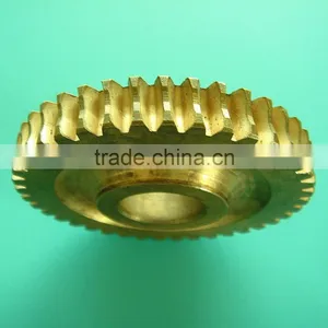 Precision Small Micro Brass Worm Gear by CNC Machining thumbnail-3