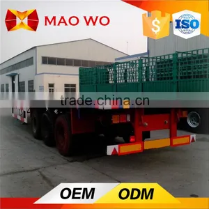 Double Use 40ft Container Transport 4 Axles Flatbed Semi-trailer thumbnail-4