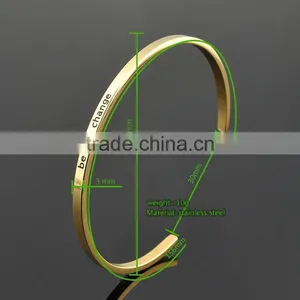 2017 Newest Design OEM Custom Hand Stainless Steel Cuff Bracelet thumbnail-4