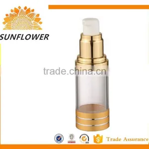 Palstic Golden Cosmetic Airless Pump Bottle 5ml/10ml/ 15ml/20ml/30ml thumbnail-3