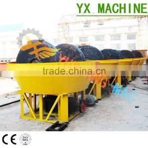 1200A High Efficiency Mining Pan Mill for Processing Gold Ore thumbnail-1