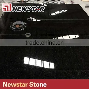 Newstar Black Galaxy Gravestone With Pillar thumbnail-2