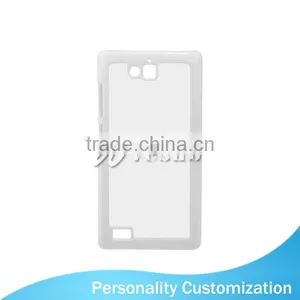 Custom Printed Cute Stylish 2D Sublimation White Color Plastic Mobile Phone Back Cover With Aluminum Sheet For Huawei Honor 3C thumbnail-2