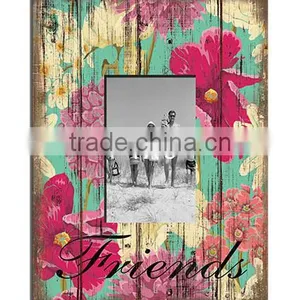 Antique Flower Wooden Photo Frame thumbnail-1