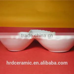 High Quality Hotel White Ceramic Dinner Plate Nut Dish and Candy Plate thumbnail-1
