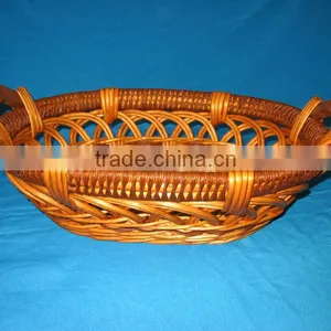 Willow Handmade Disposable White Wicker Tray thumbnail-3
