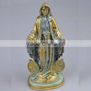 Religious Act Church Decoration Antique Bronze Virgin Mary Statues thumbnail-2