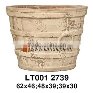 Vietnam Curved Modern Antique Terracotta Planter thumbnail-1