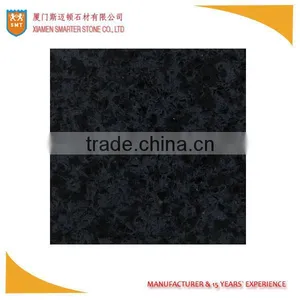 Black Artificial Quartz Stone for Washroom Countertop thumbnail-1