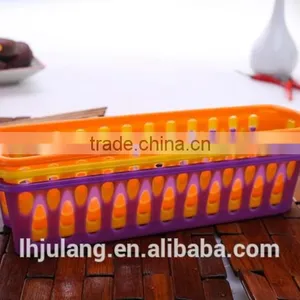 Useful Mini Plastic Storage Basket / Slim Plastic Basket thumbnail-3