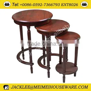 Three Sets Wooden Coffee Table thumbnail-1