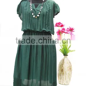 Wholesale Woman Dress, Free Size Dress Made of 100% Natural Silk, Evening Dress Made in Vietnam thumbnail-2