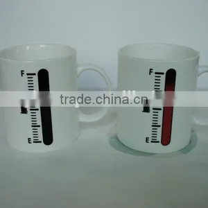 Ceramic Fuel Gauge Ceramic Color Changing Mug With Temperature Gauge thumbnail-2