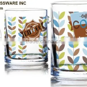6oz 8oz 10oz 12oz Caffe Latte Espresso Cappuccino Color Printing Coffee Mug Drinking Glass Mug With Handle thumbnail-3