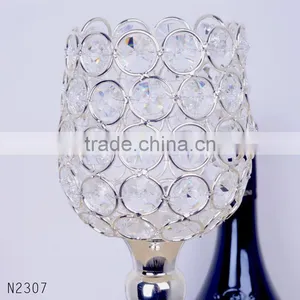 2016 New High-end Luury Crystal Candle Holder Home Decorative Candlestick Home Party Bar Wedding Room Romantic Decor thumbnail-3