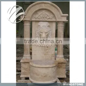 Garden Decorative Hand Carved Lion Stone Water Fountain thumbnail-1