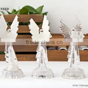 LED Acrylic Christmas Angel With Instrument Figurines thumbnail-3