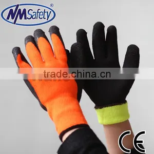 NMSAFETY 7g Nappy Liner Coated Hot Sale Latex Coated Thermal Gloves thumbnail-1