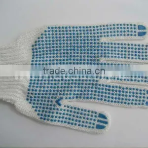 DDSAFETY 2017 Cotton Polyester Knitted Gloves With PVC Dots thumbnail-3