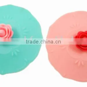 Cute Rose Silicone Watertight Cup/Mug Lid Cover thumbnail-4