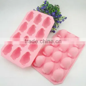 Custom Penguin Ice Cube Tray Animal Shapes Silicone Rubber Tray thumbnail-1