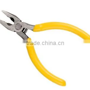 5.5'' Yellow Handle Mini Comnination Pliers thumbnail-2