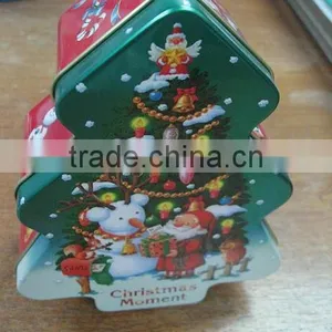 Metal Christmas Tree Tin thumbnail-1