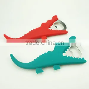 16108 Crocodile Shape Beer Bottle Opener in Silicone+steel thumbnail-4