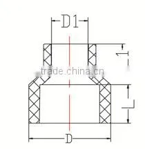 HIGH QUANLITY REDUCING COUPLING OF PVC GB STANDARD PIPES & FITTINGS FOR WATER SUPPLY thumbnail-2