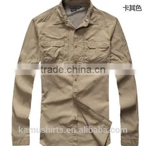 Coolmax Mens Long Sleeve Quick Dry Outdoor Fishing Shirts UV-protection Shirts thumbnail-1