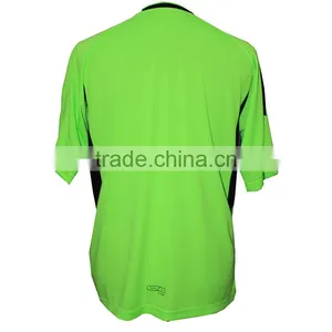 Hot Sale Fashionable Black Green Soccer Jersey thumbnail-3