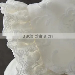 New Arrival Summer Baby Clothes White Embroidery Flower Lovely Lace Net 0-2 Years Old Party Dress Baby First Communion Dresses thumbnail-6