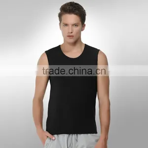 Hot Custom Summer Plain Colour Mens Wholesale Blank Tank Tops in China thumbnail-1