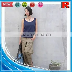 China Fitness Cheap Plain Bodybuilding Clothing Loose Tank Tops Wholesale Women thumbnail-3