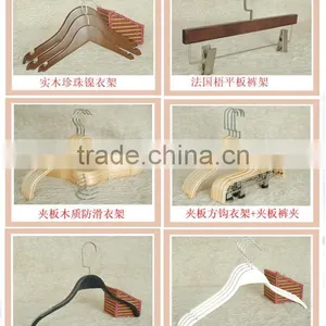 Lovely Hot Sale Wooden Pants Hanger Vintage Clothes Hangers Custom Wooden Coat Hanger thumbnail-5