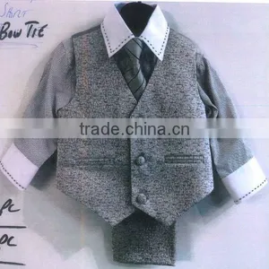 2017 New Style Latest Design China High Quality Boy 3 Pieces Vest Suit thumbnail-3