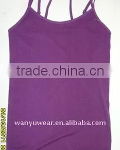 Simple Plain Color Seamless Lady Camisole Top thumbnail-1