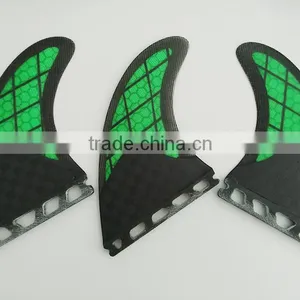 Surf Future Fins Green Fiberglass Carbon Fins Surfboard Quilhas thumbnail-1