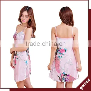2015 Silk Kimono Robes Kimono Dress Kimono Satin Robe TP023 thumbnail-1