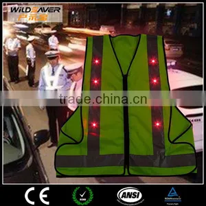 Reflective Tepe hi Vis Red Visible Photographer LED Vest Jacket thumbnail-4