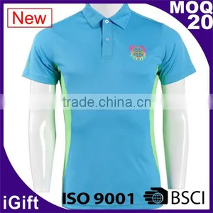 BSCI China Factory Sports Wear Polo Shirts With Company Embroidery Logo thumbnail-1